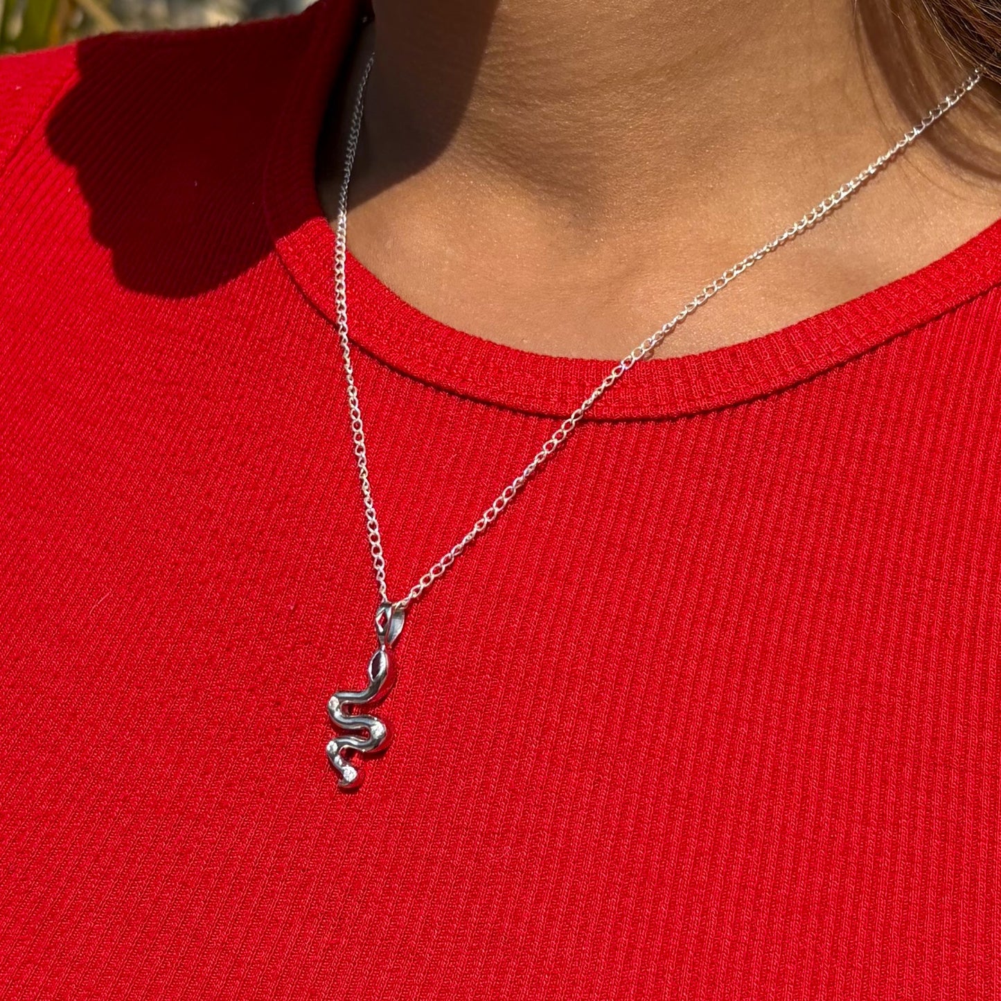 Serpentina Charm Pendant with chain