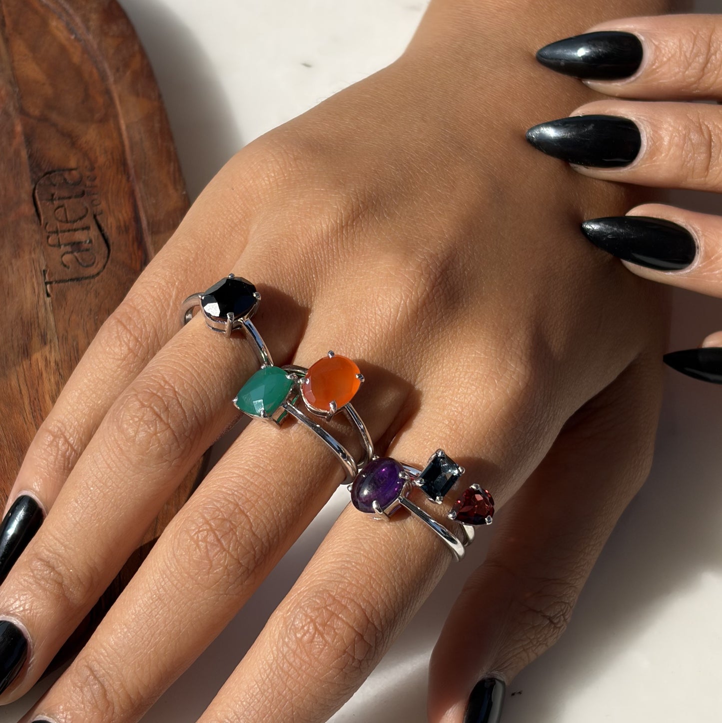 Vibrant Purple Gemstone Ring