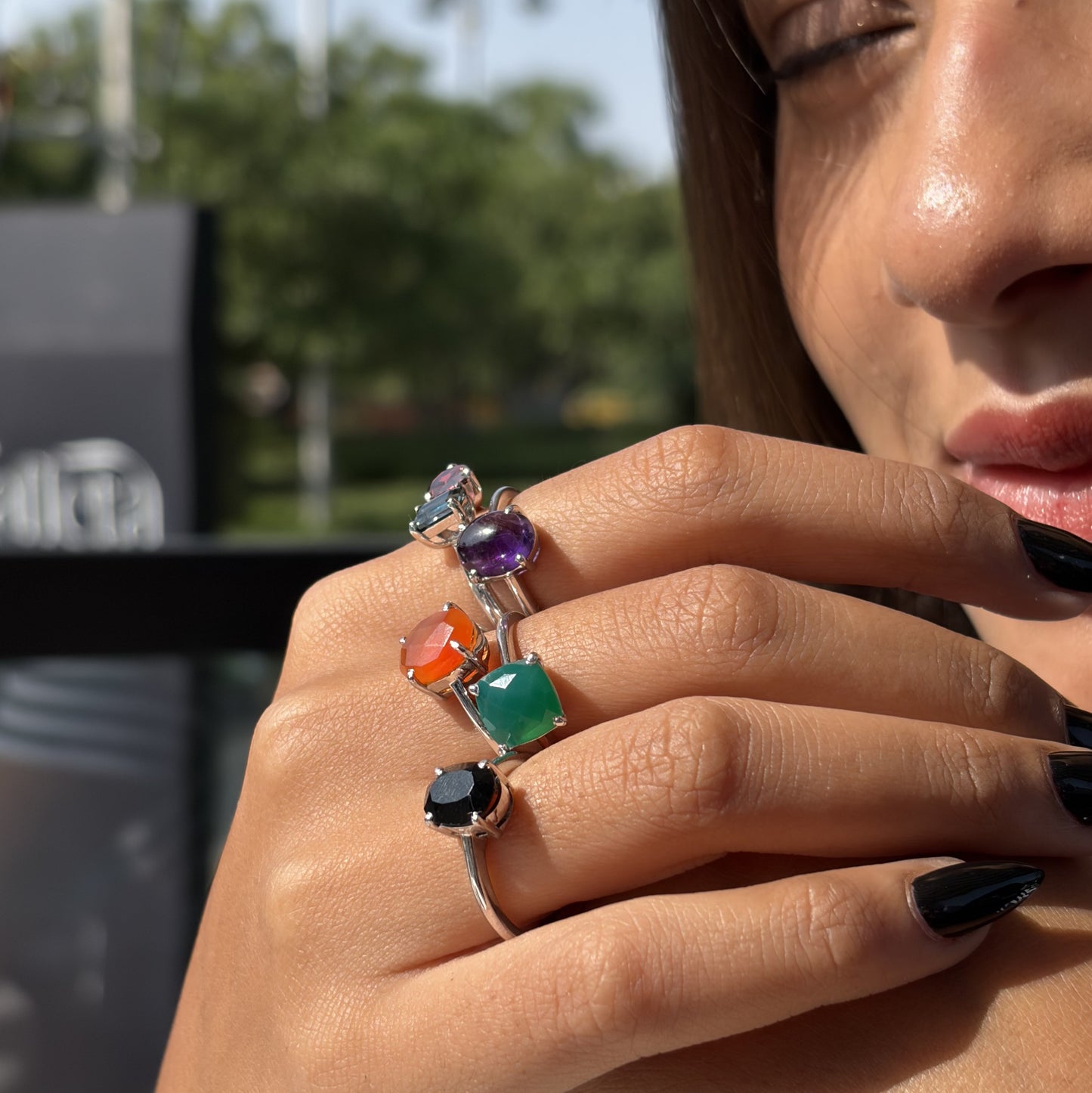 Timeless Black Gemstone Ring