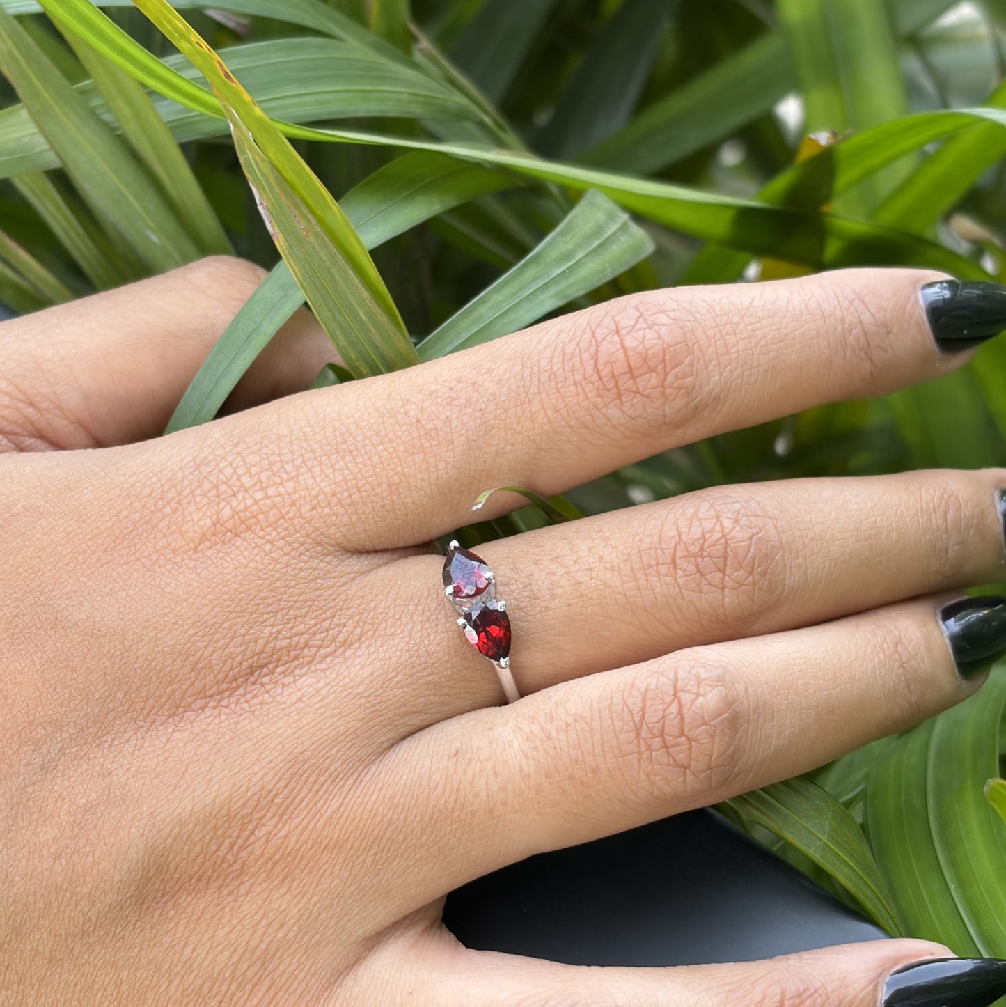 Duo Drop BirthColor Ring