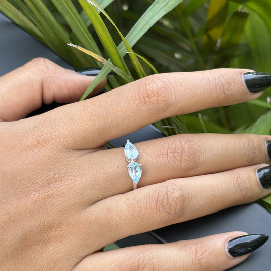 Duo Drop BirthColor Ring