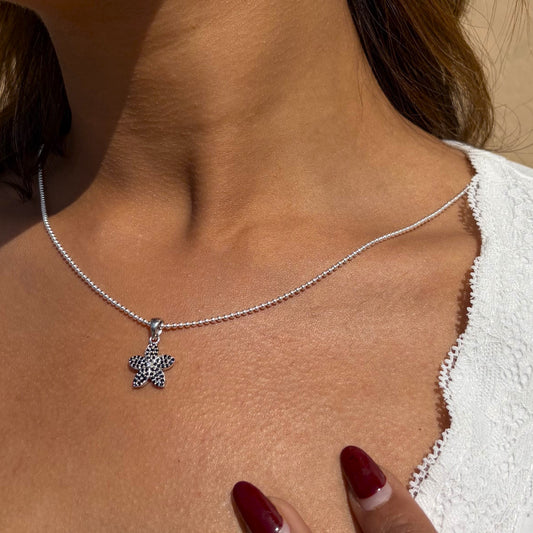 Emerald Bloom Pendant with chain