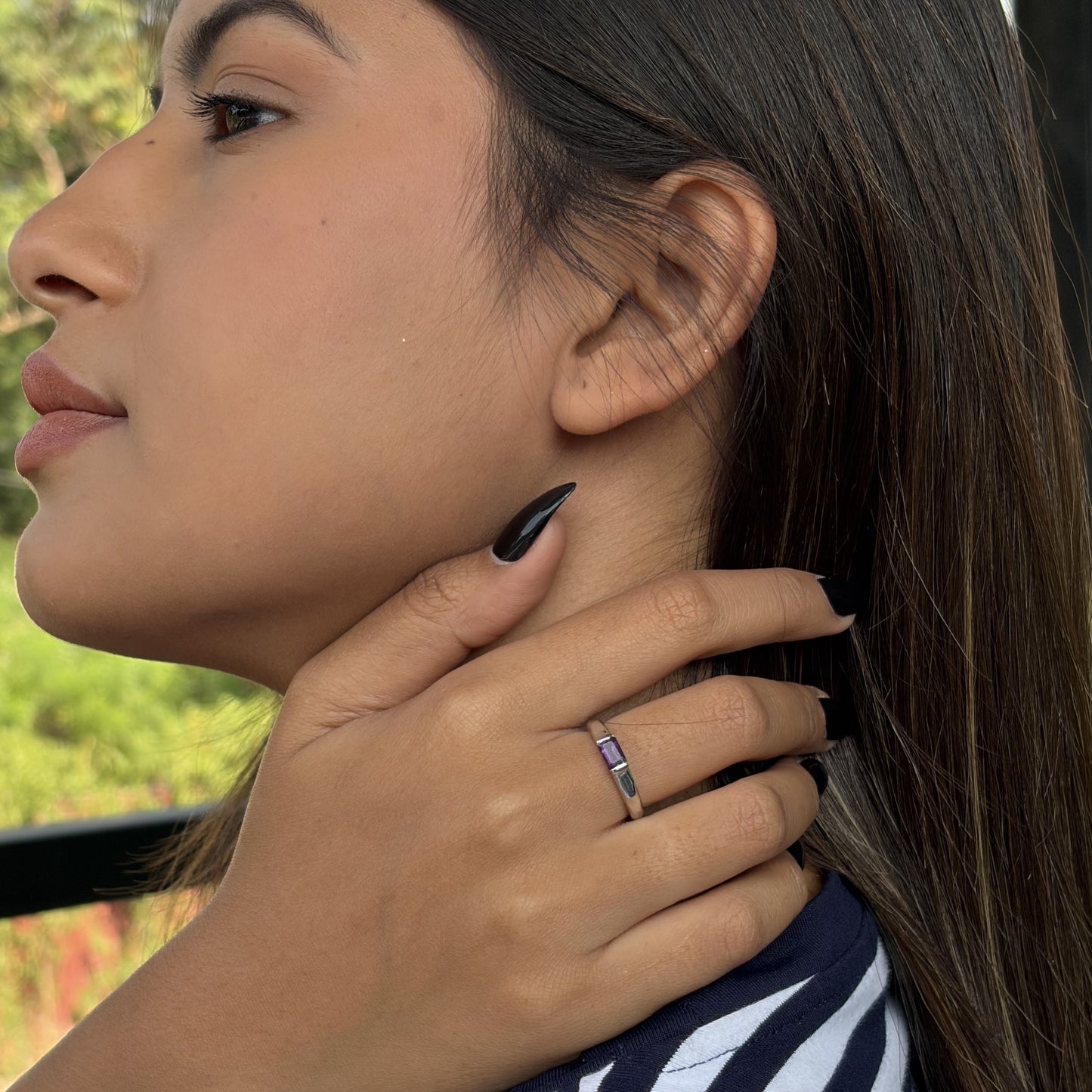 Baguette Birthcolor Ring