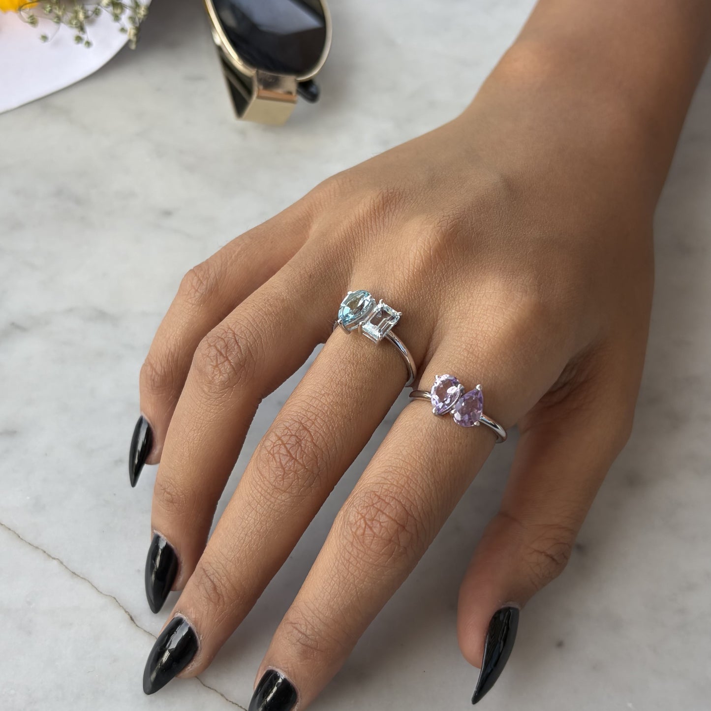 Dancing Drop BirthColor Ring