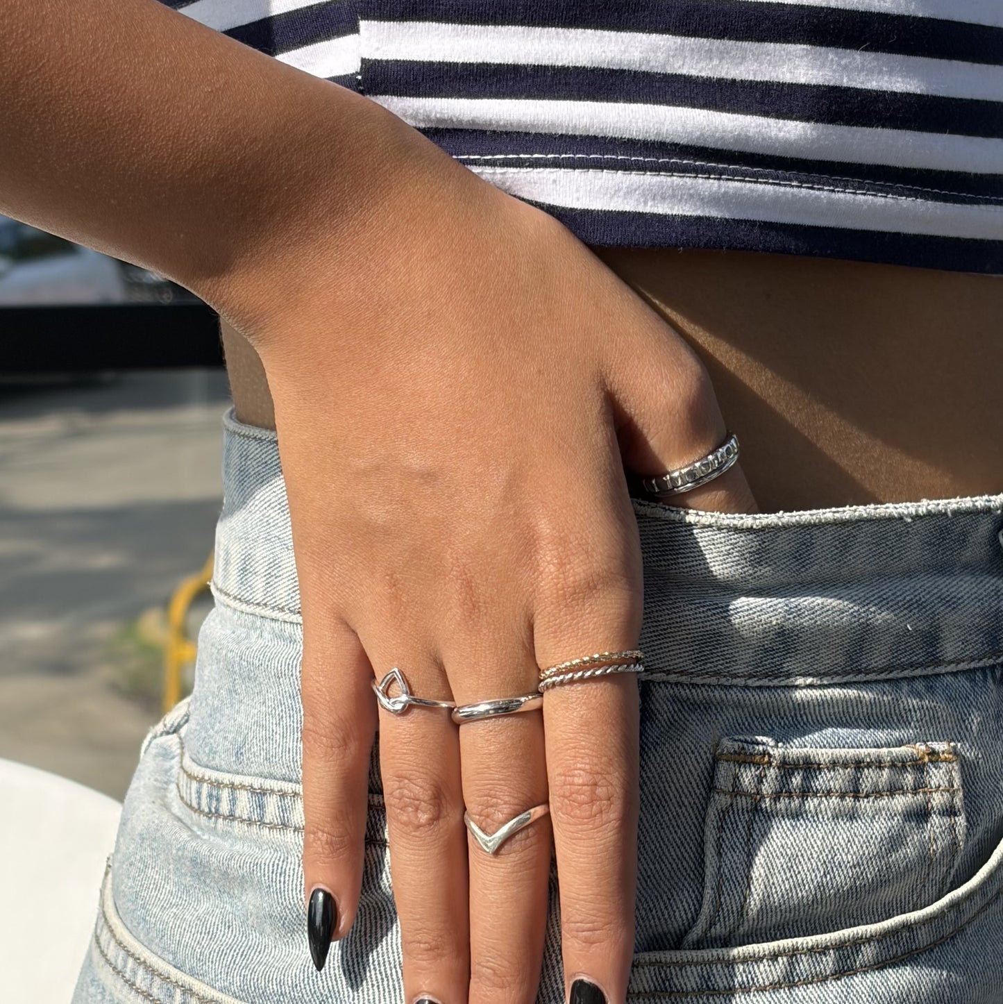 925 Silver Wishbone Ring
