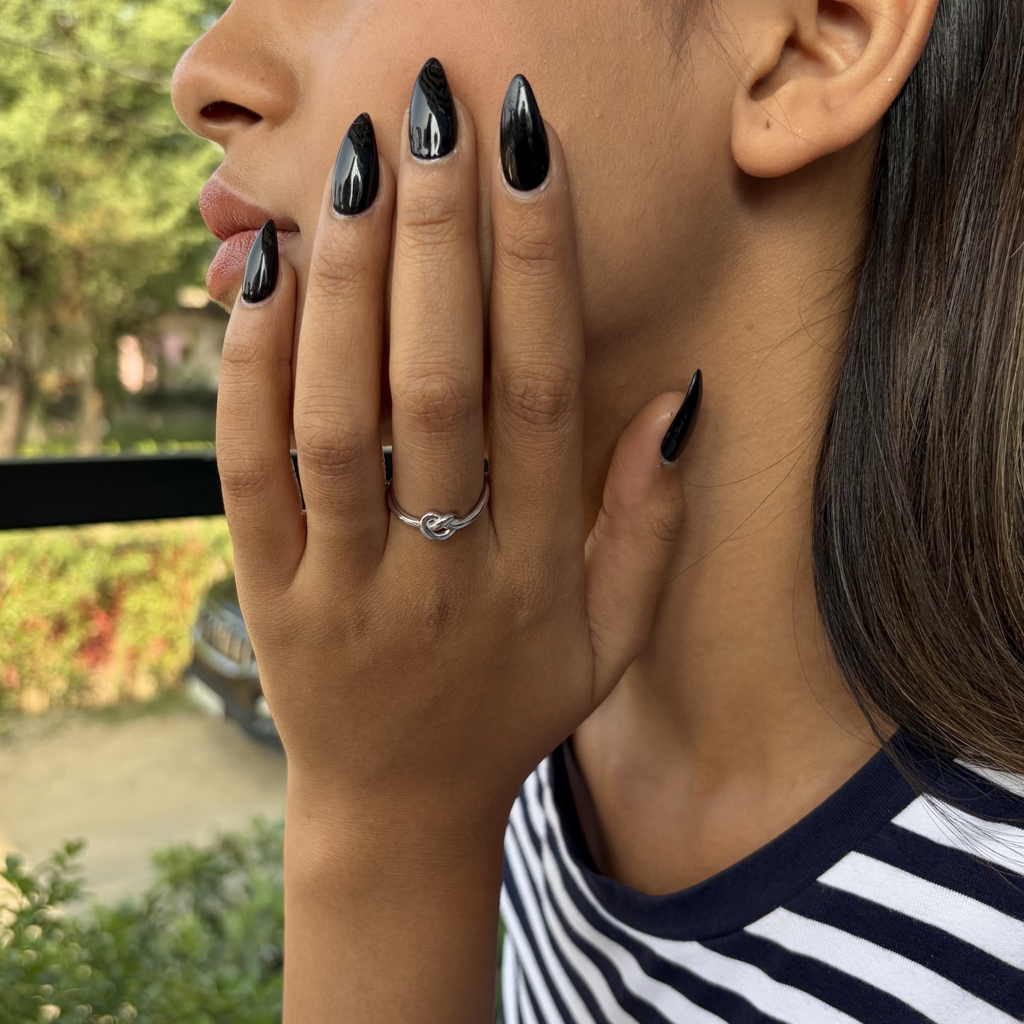 Promise Knot Silver Ring