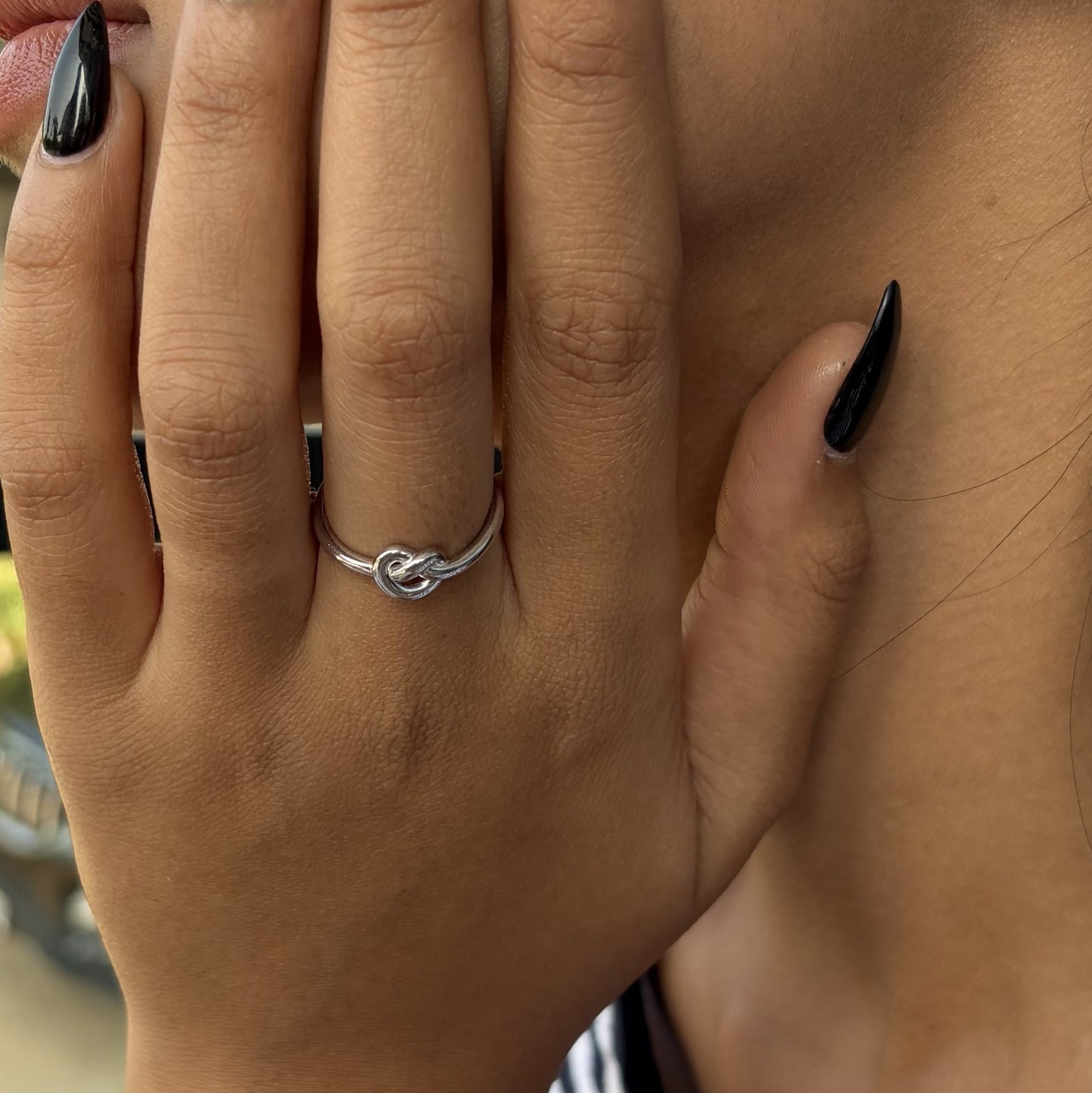 Promise Knot Silver Ring