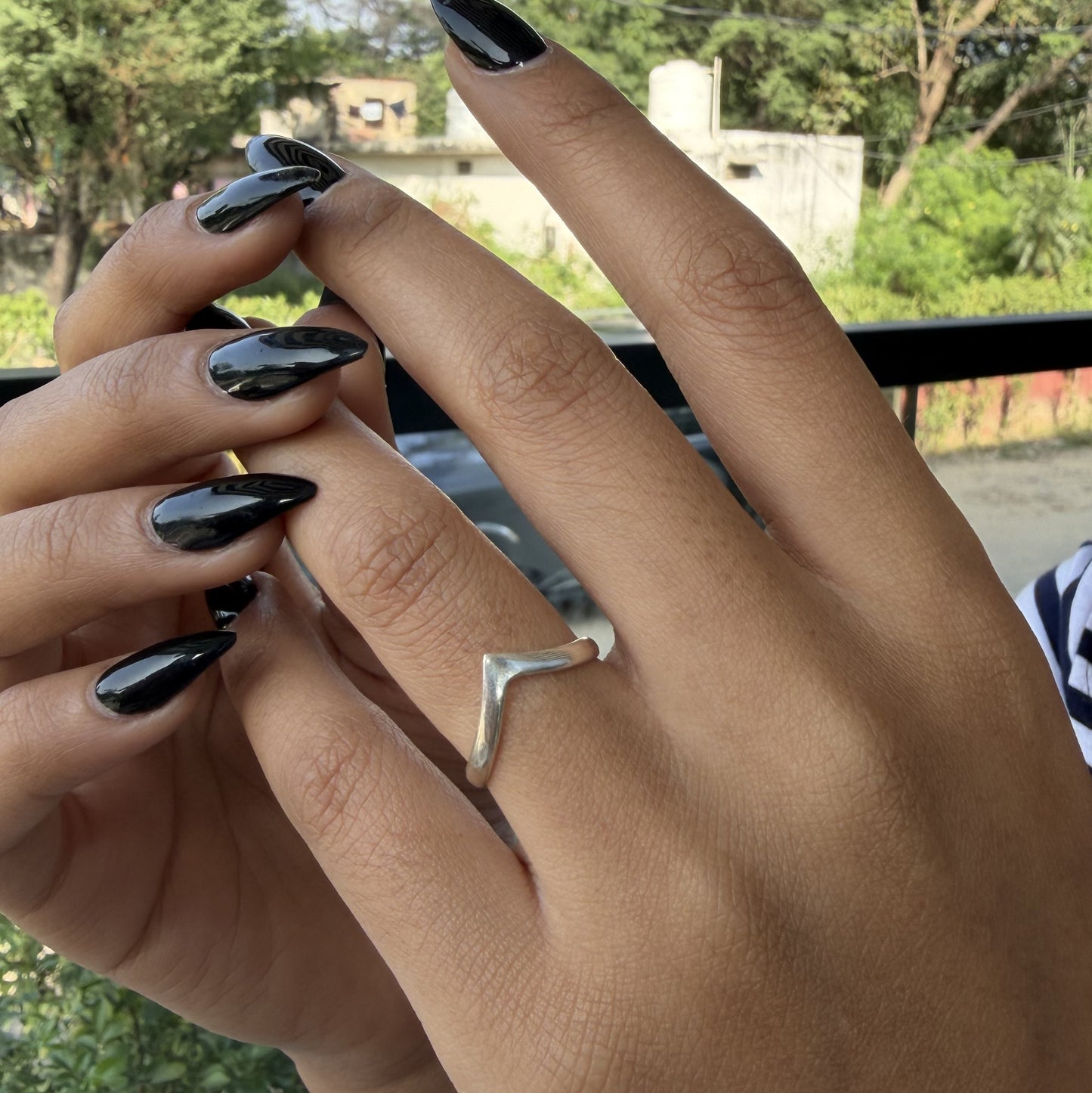 925 Silver Wishbone Ring