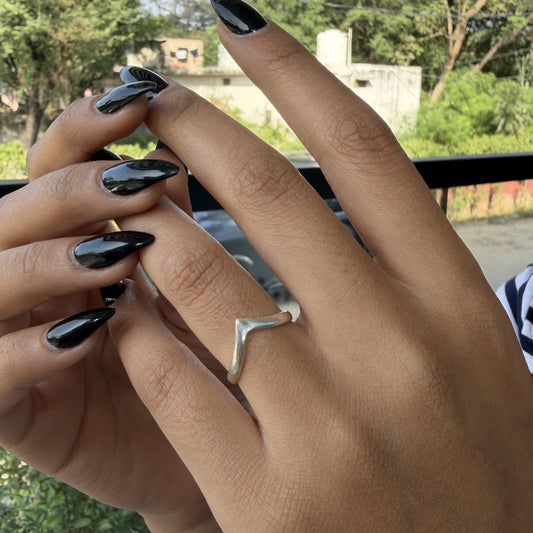 925 Silver Wishbone Ring