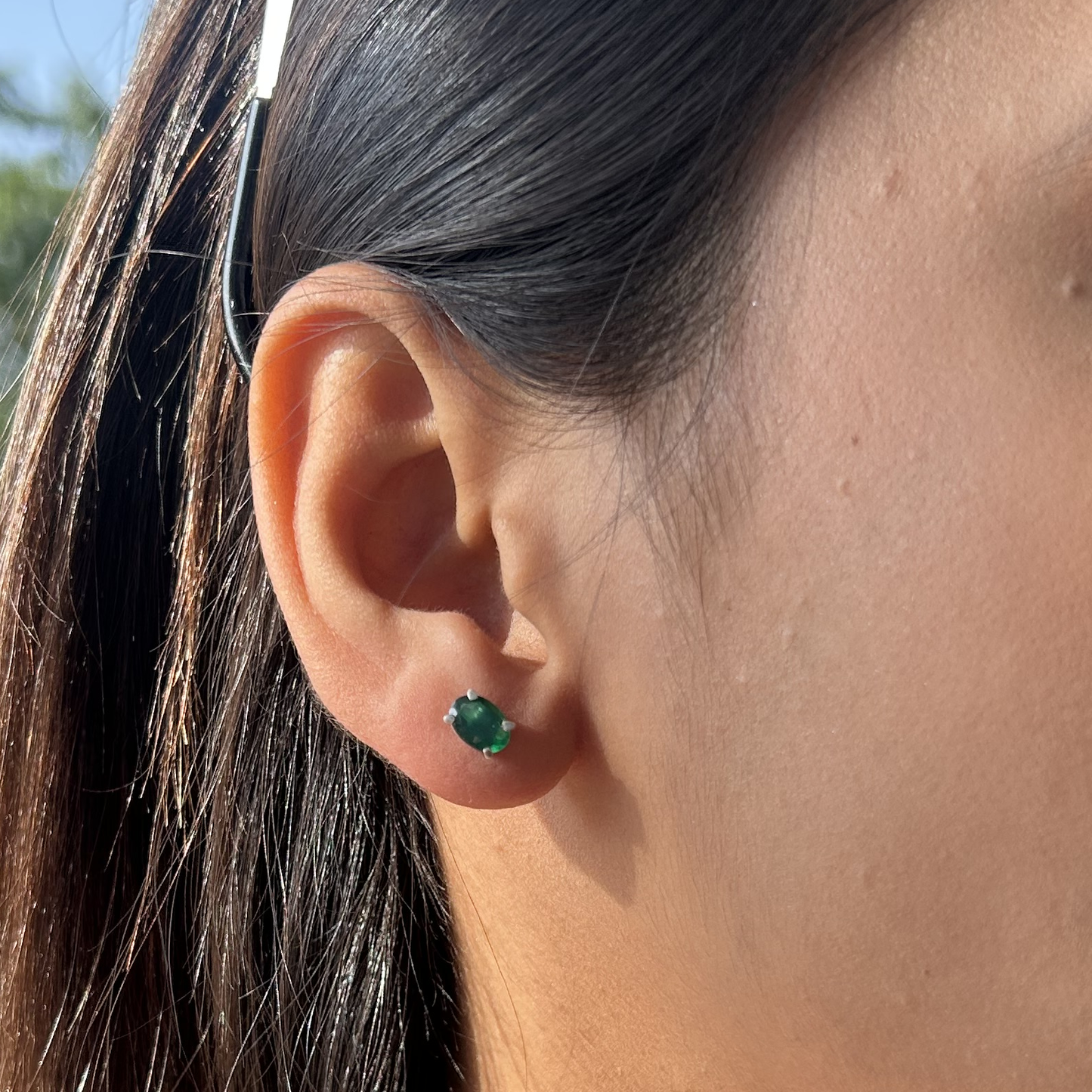 Oval Birthcolor Studs