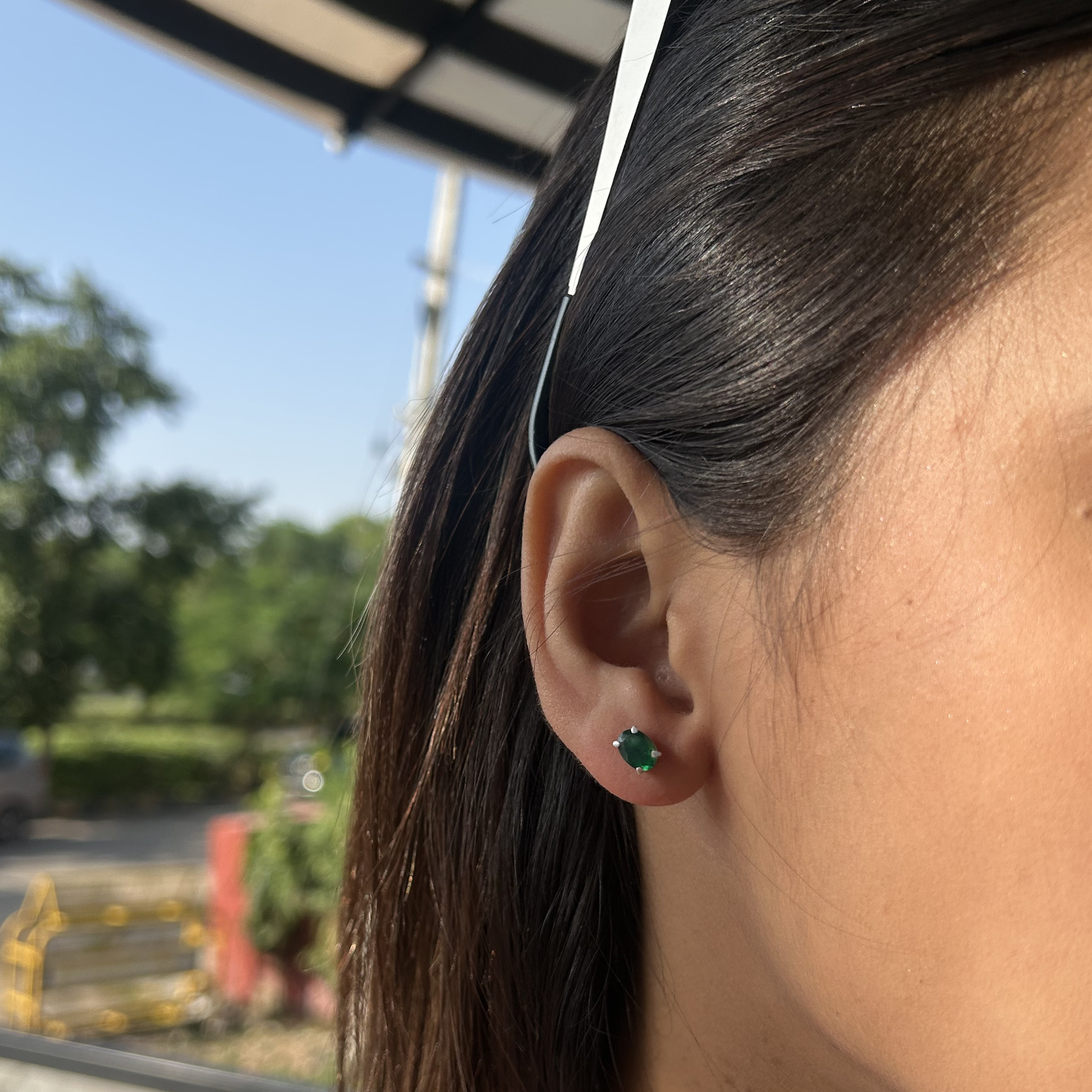 Oval Birthcolor Studs