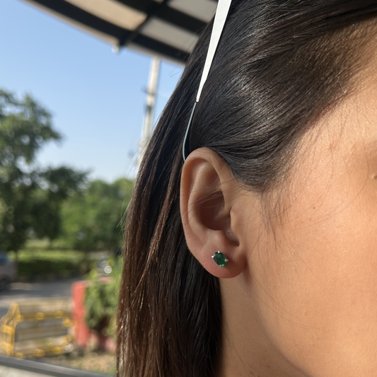 Oval Birthcolor Studs